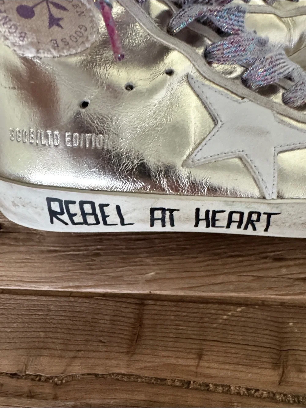 Golden Goose shiny gold